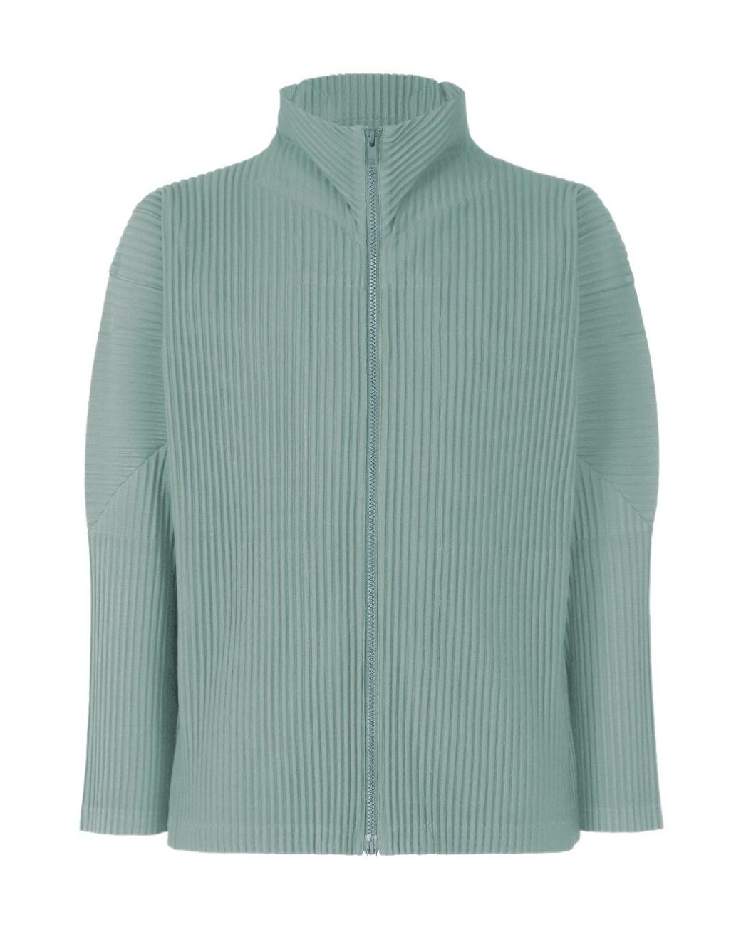 Homme Plissé Issey Miyake Green Color Pleats Jacket for men