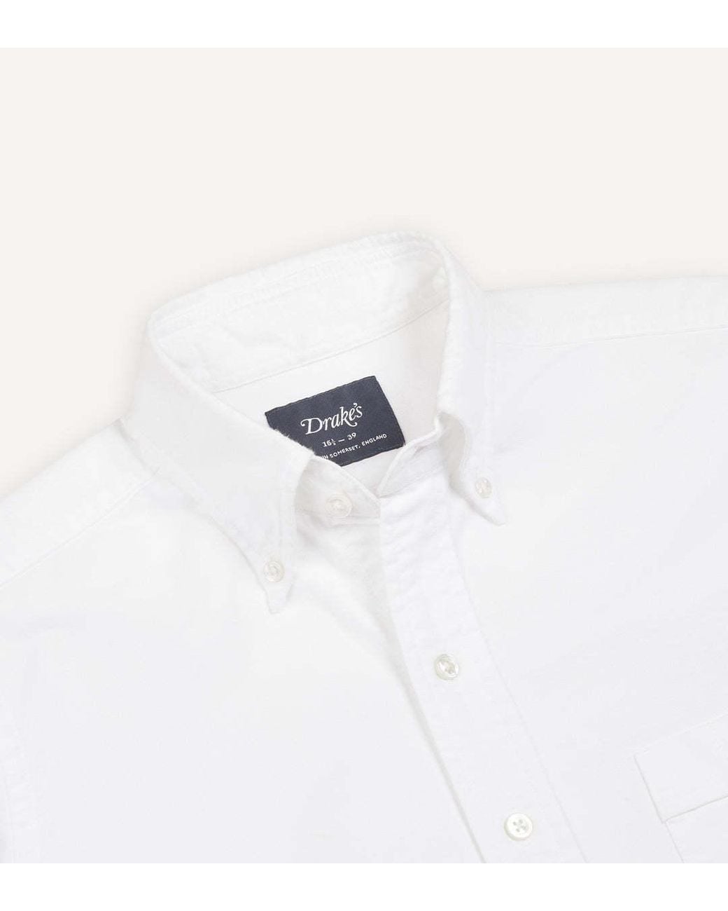 Drake's White Long-Sleeved Shirt for men