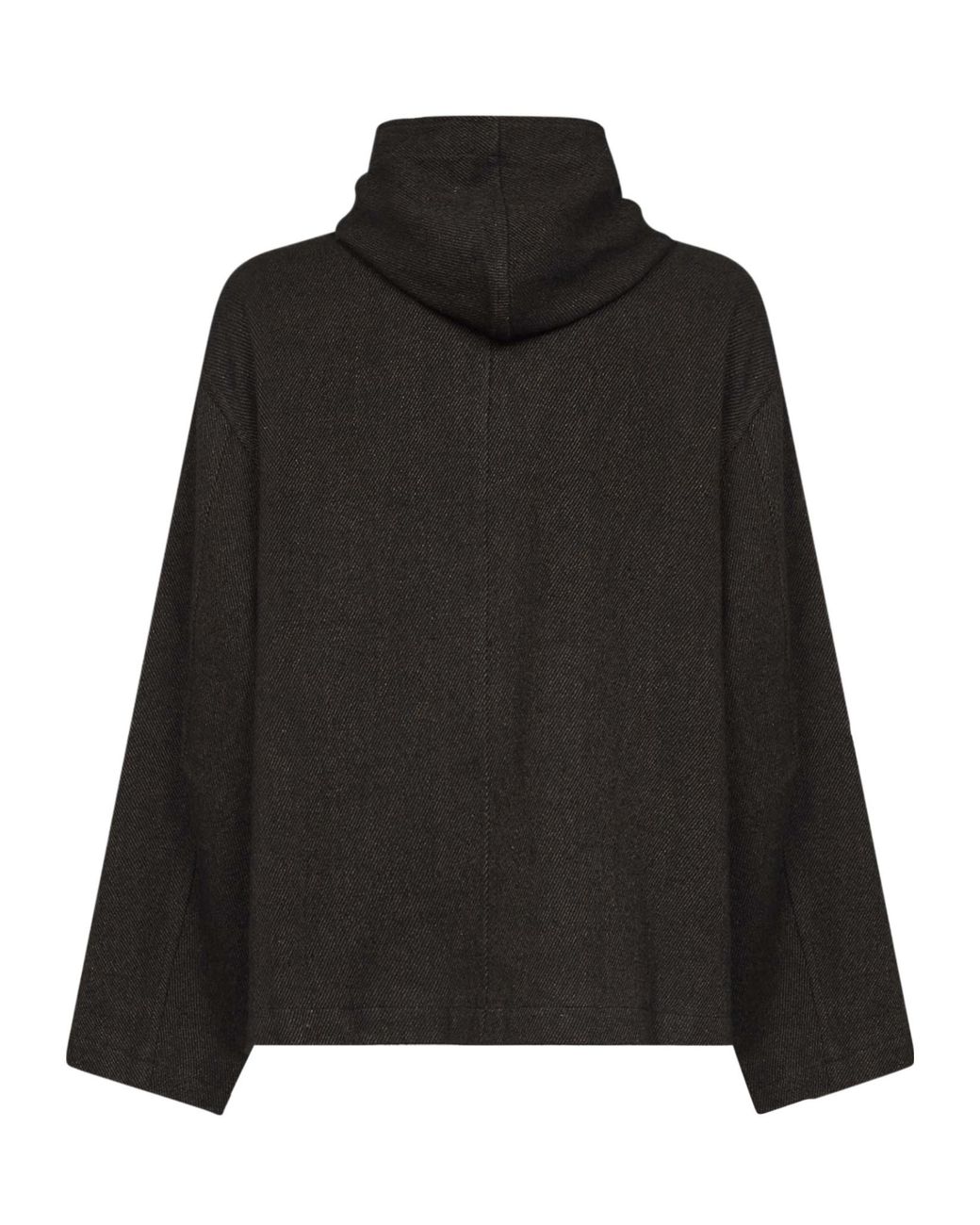Uma Wang Black And Twill Juto Hooded Jacket for men