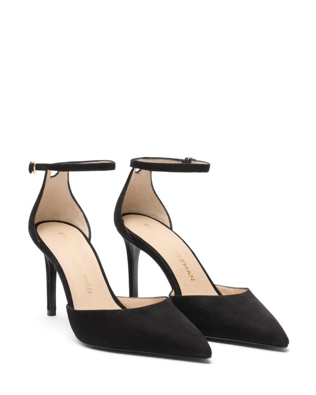 Stuart Weitzman Black Stuart Power Strap 85