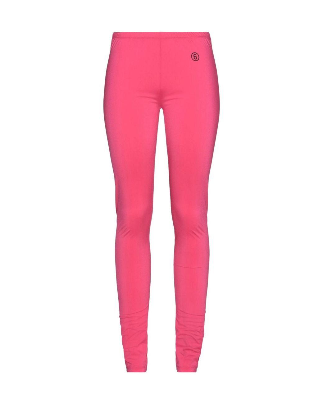 MM6 by Maison Margiela Pink Plain Colour Leggings