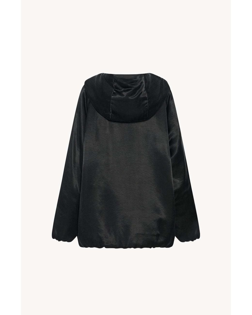 The Row Black Garel Cupro Jacket