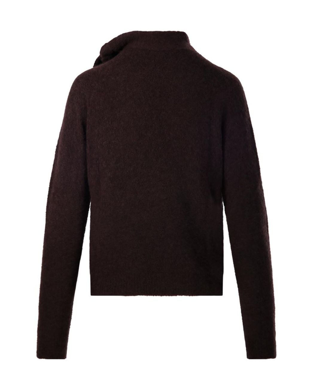 Roberto Collina Black Tie-Neck Sweater
