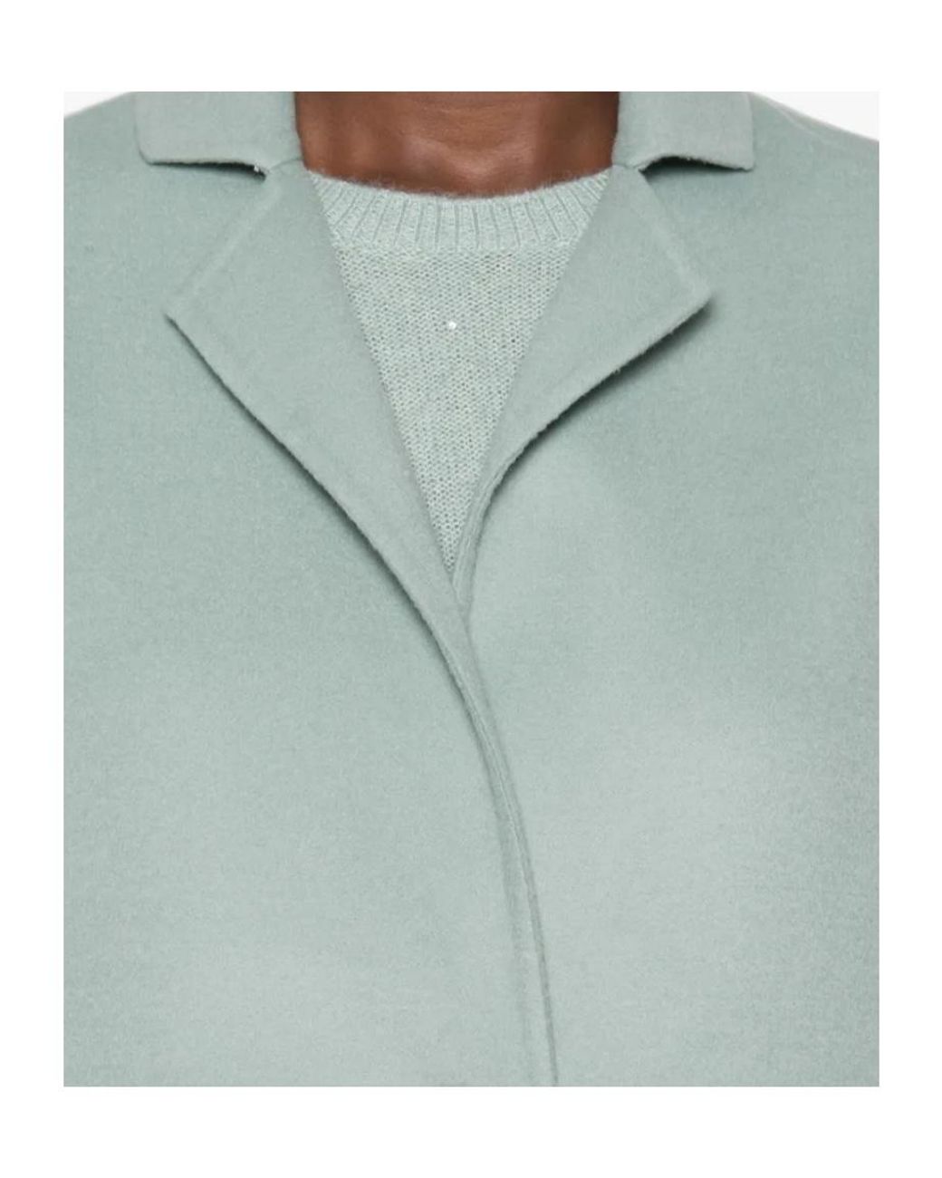 Fabiana Filippi Blue Single-Breasted Coat