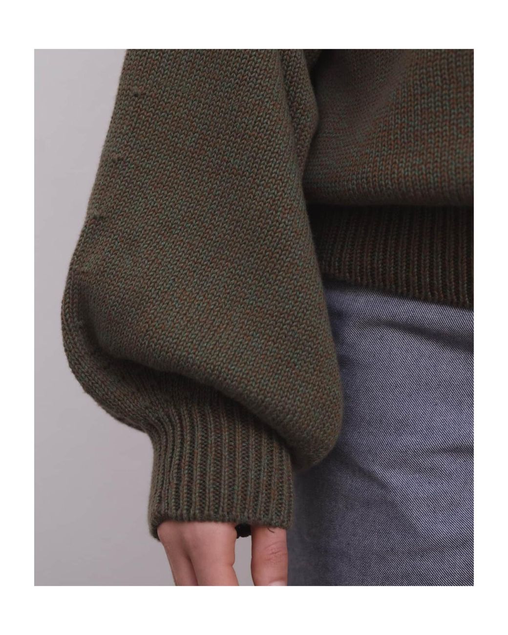 Baserange Green Long-Sleeved Knitwear