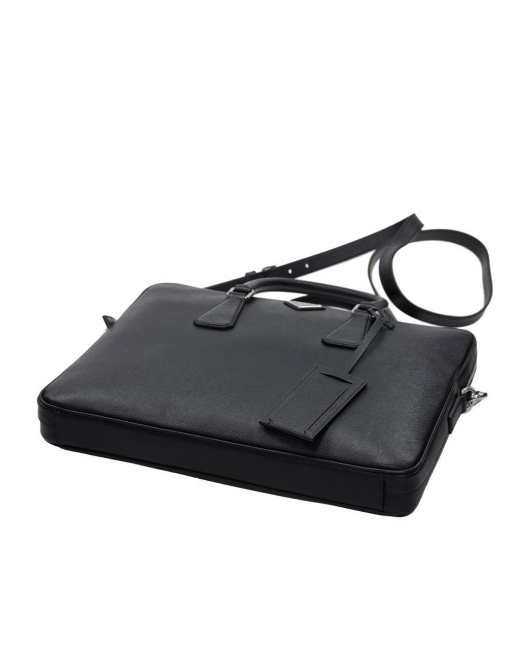 Prada Black Zippered Shoulder Bag for men