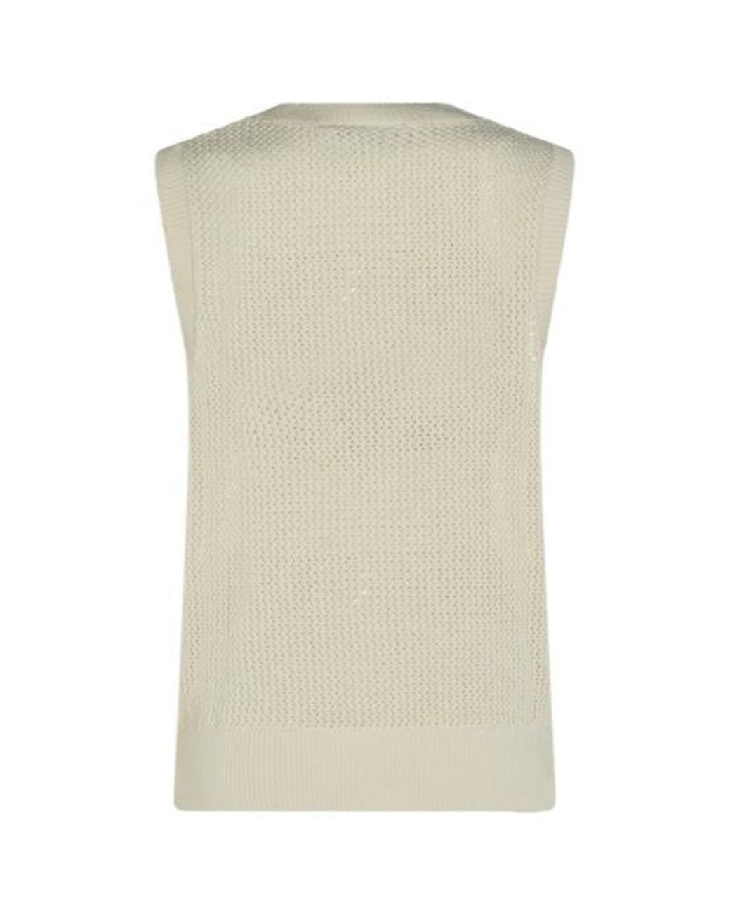 Carhartt Natural Open-Knit V-Neck Sweater