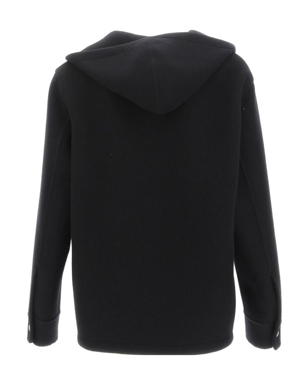 Jil Sander Black Zipped Hooded Jacket for men