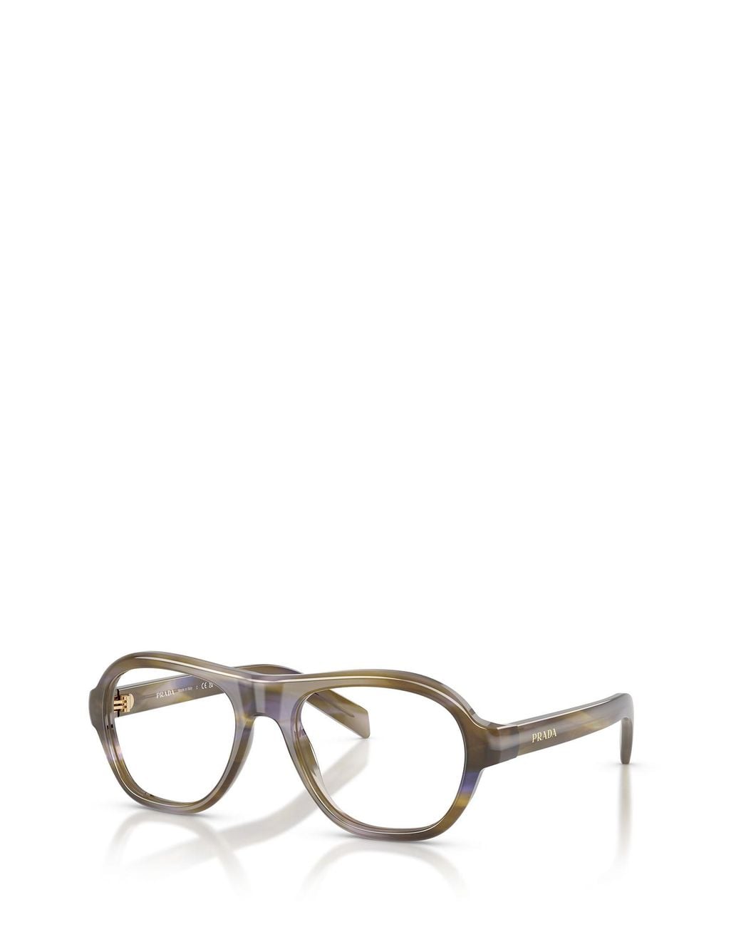 Prada Multicolor Eyewear Oval Frame Glasses