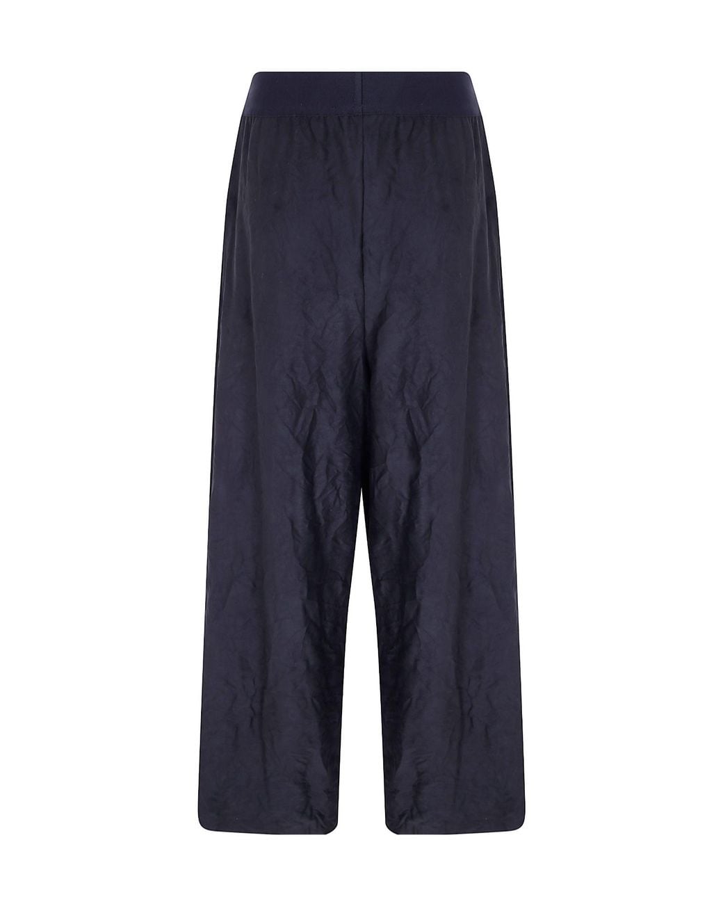 Maria Calderara Blue Elastic-Waist Casual Trousers