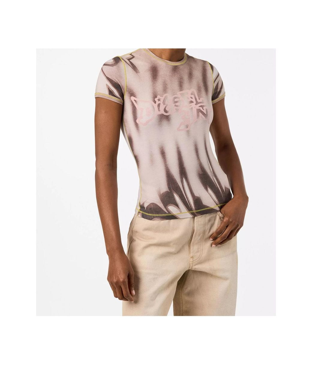 DIESEL Pink T-Shirt