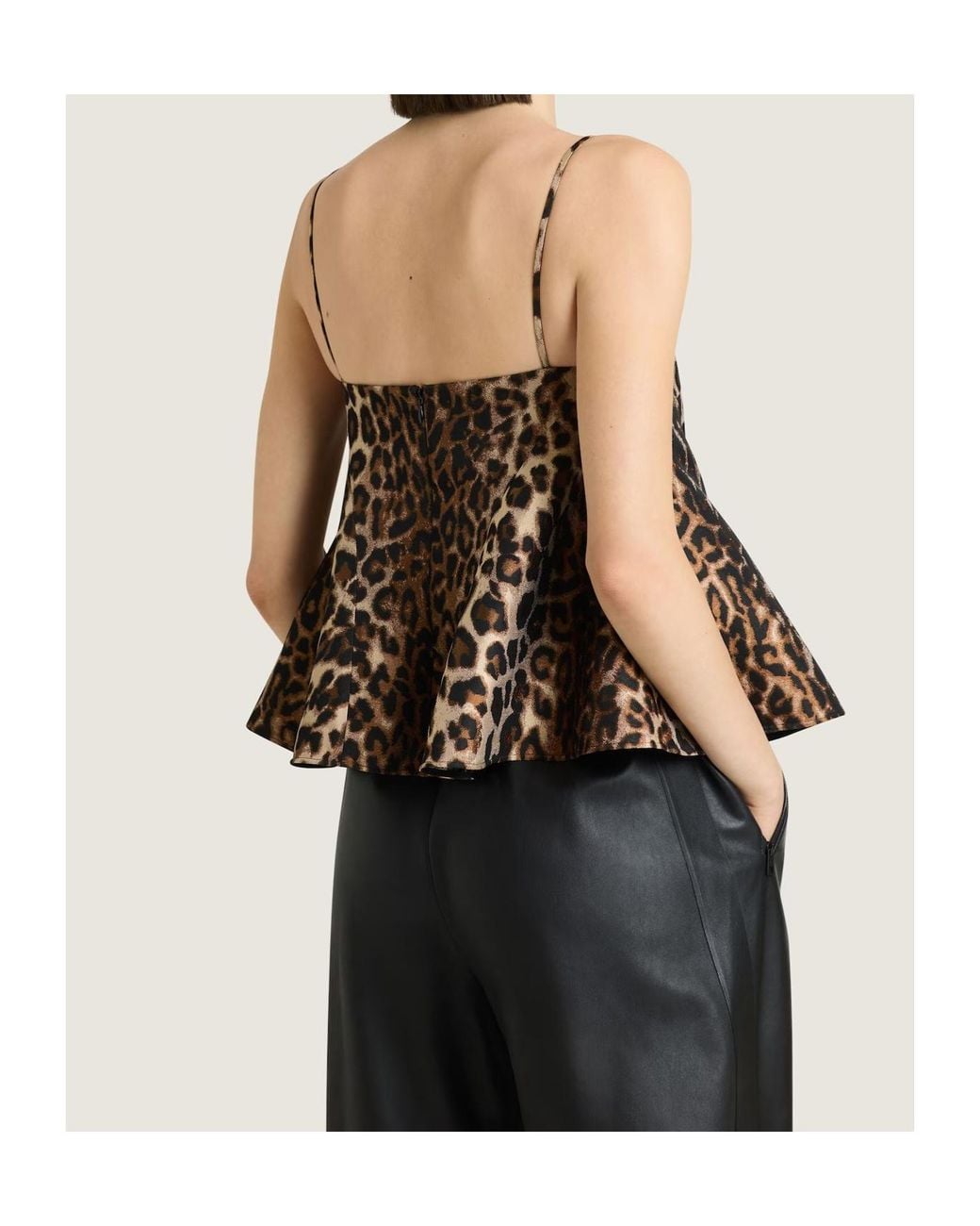Givenchy Brown Sliced Top