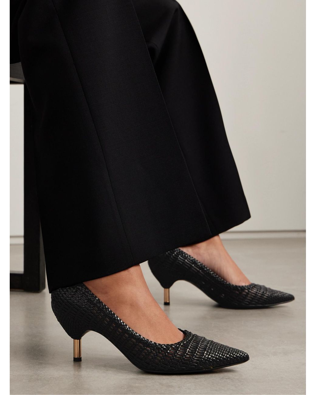 Gabriela Hearst Black Braided High Heels