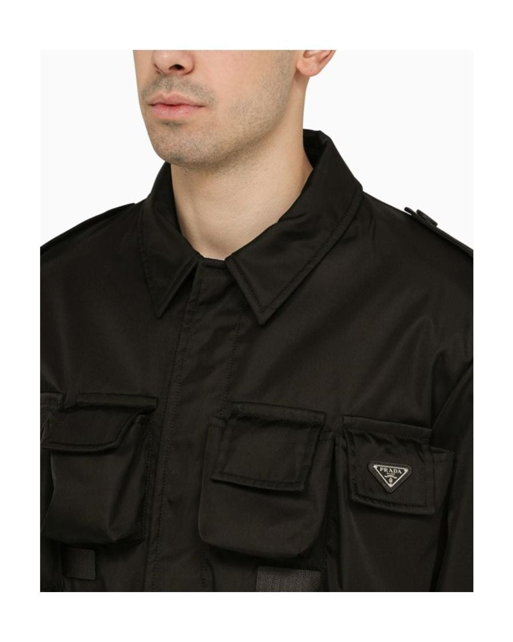 Prada Black Multi-Pocket Jacket for men