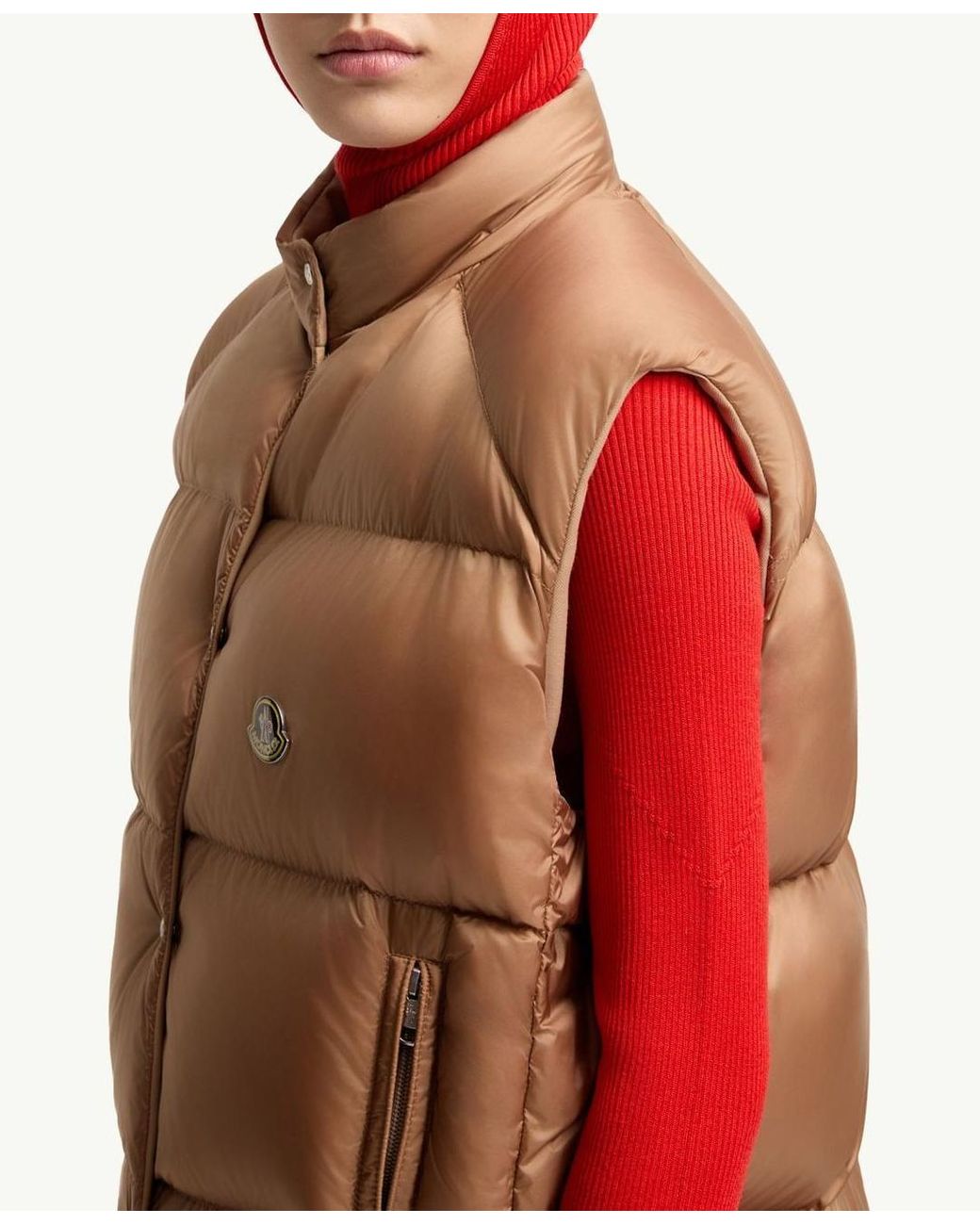 Moncler Brown Tibb Reversible Down Vest