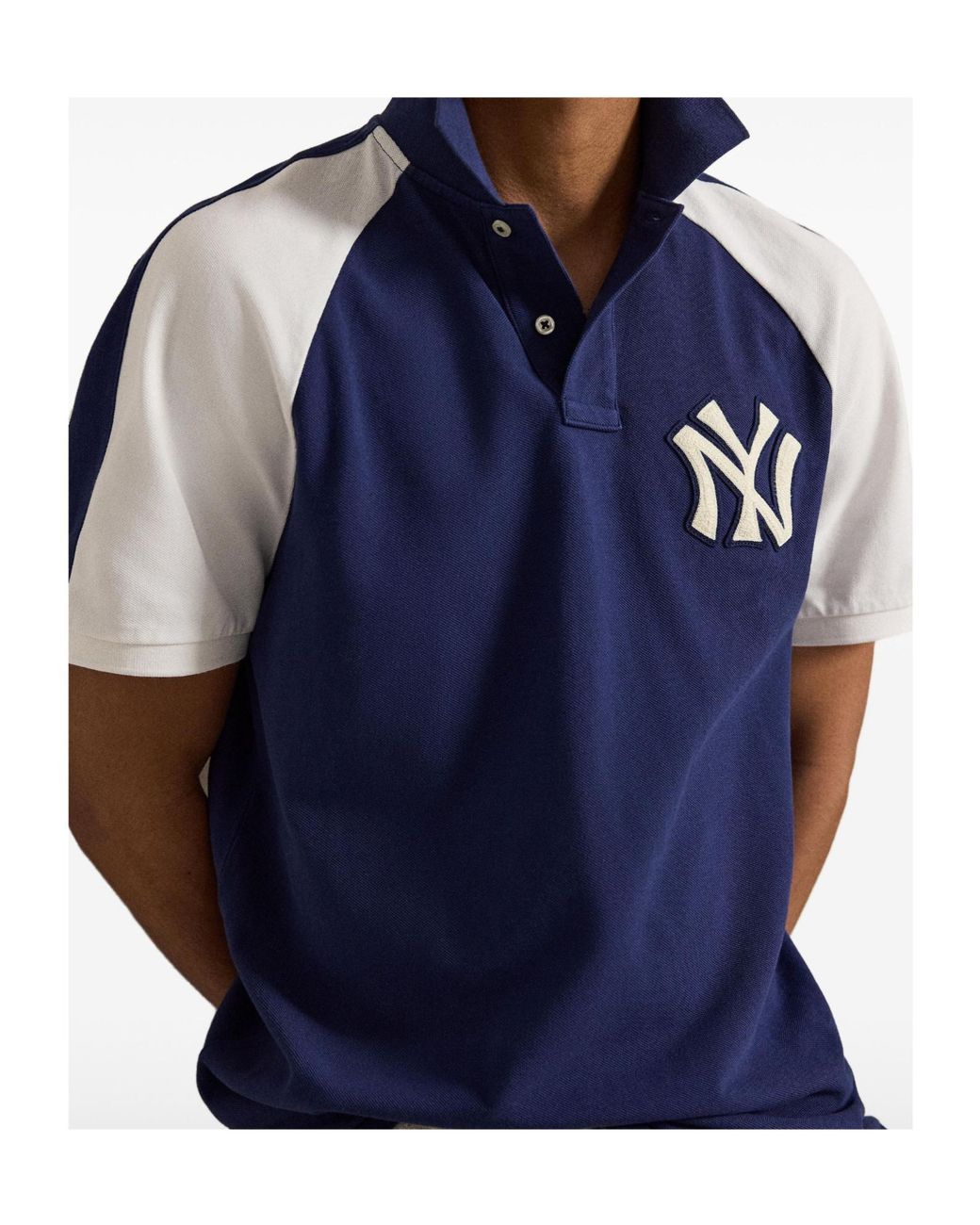 Polo Ralph Lauren Blue Mlb Raglan Polo Shirt for men
