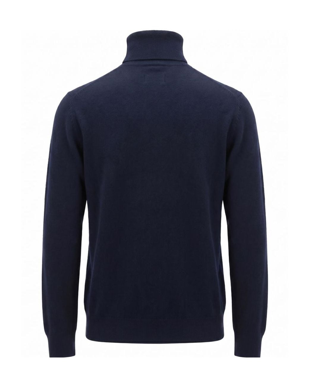 Drumohr Blue Roll Neck Knitted Sweater for men