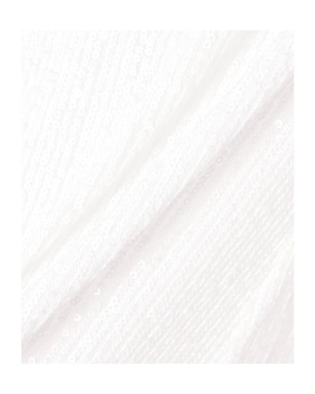 Norma Kamali White Sequined Jersey Mini Dress