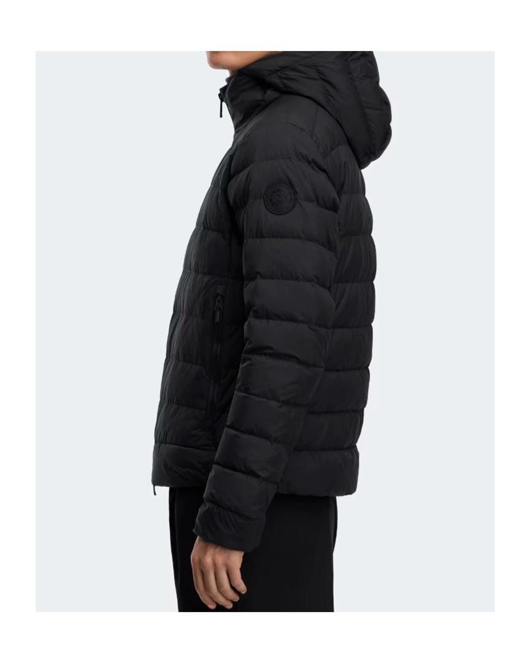 Canada Goose Black Crofton Quilted Hooded Jacket for men