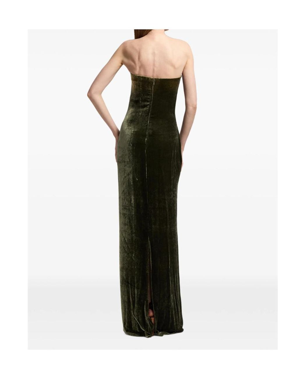 Ralph Lauren Black Farley Strapless Maxi Dress