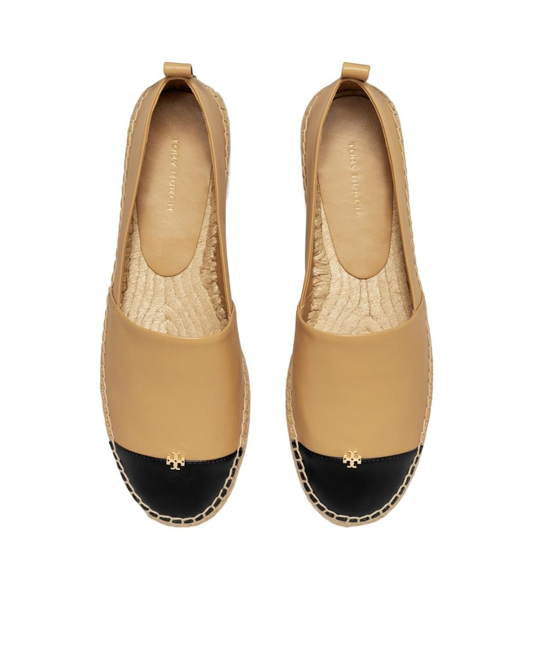 Tory Burch Black Cap-Toe Espadrilles