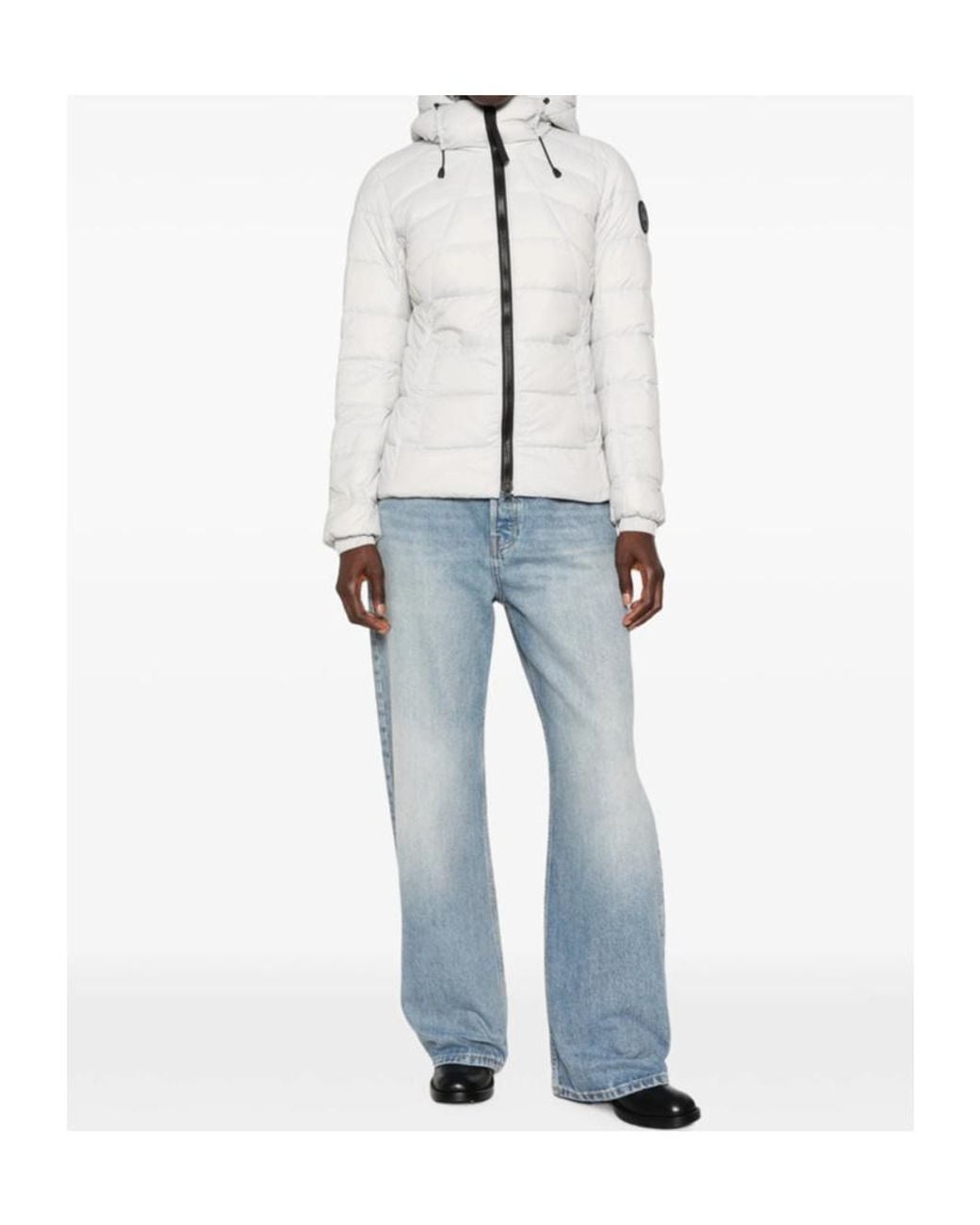 Canada Goose Gray Quilted Hooded Jacket