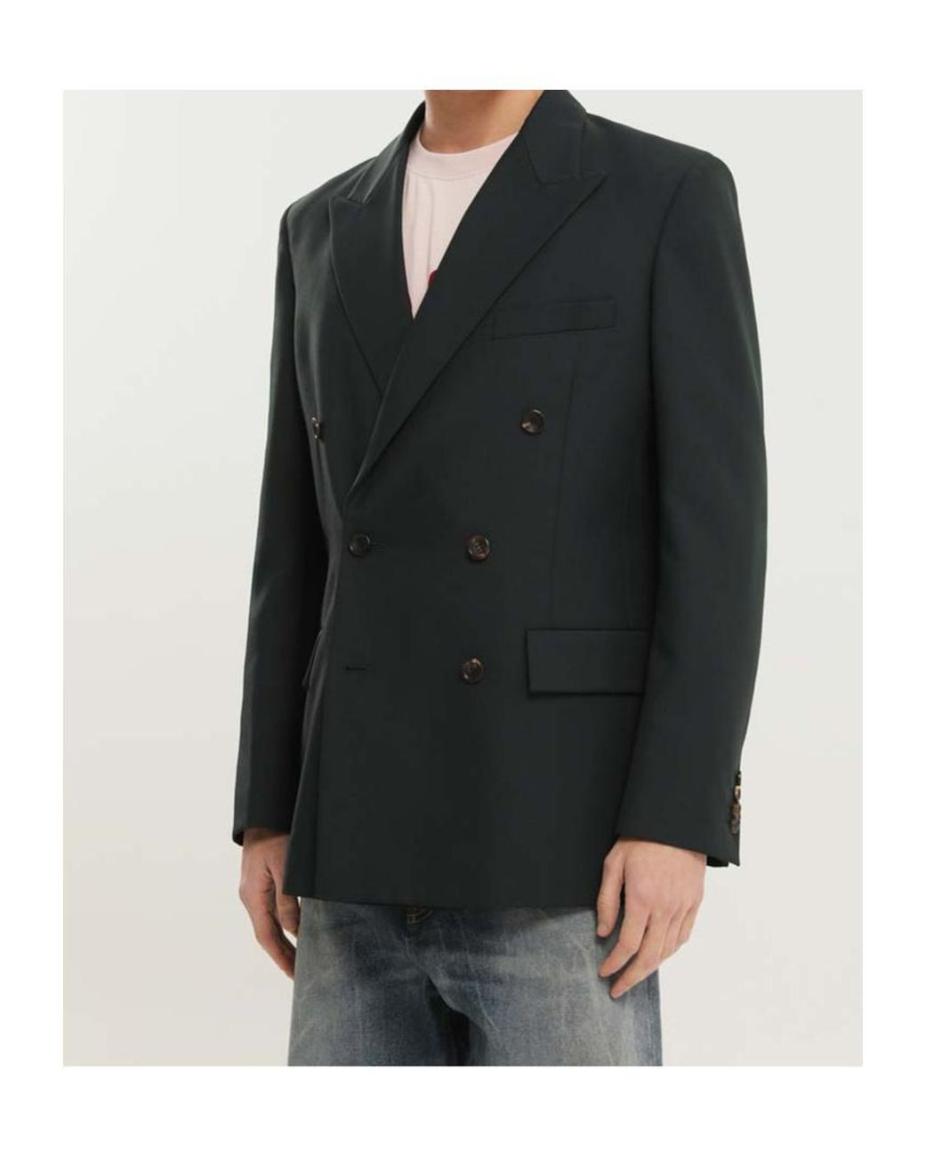 1989 STUDIO Gray Single-Breasted Tailored Blazer for men
