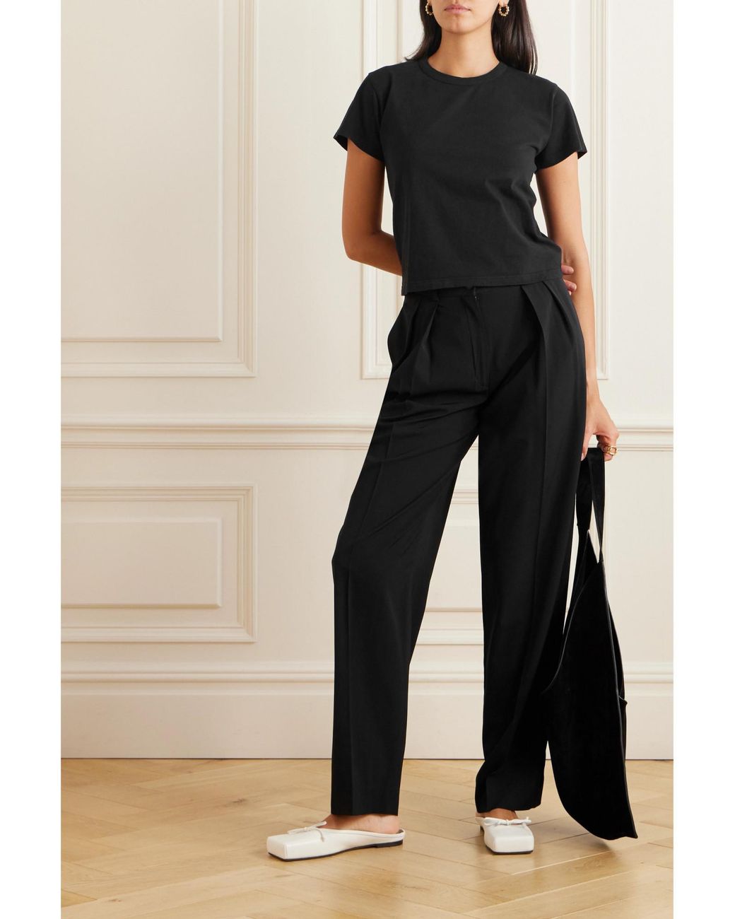 Leset Black Cotton-Jersey T-Shirt