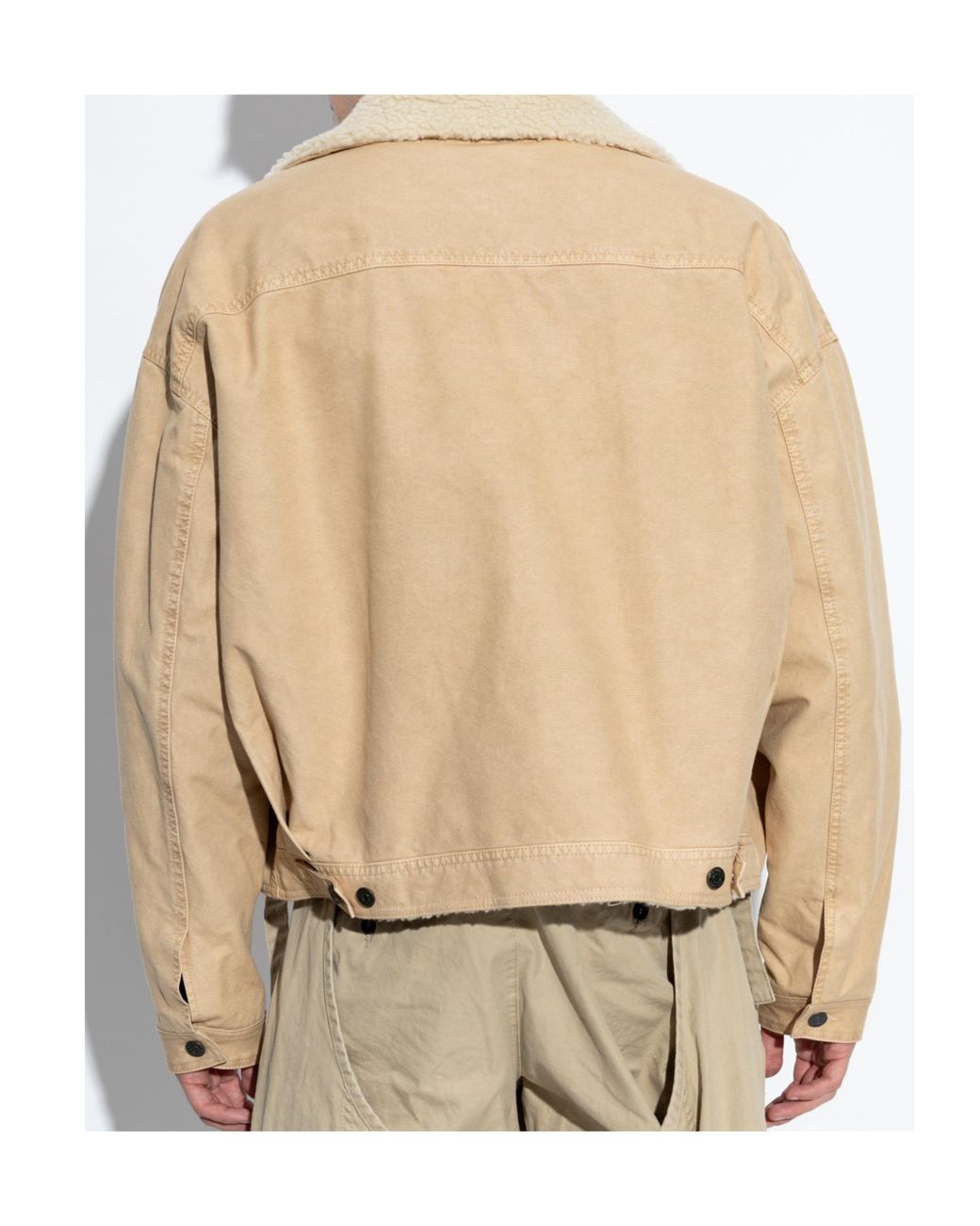 DSquared² Natural Logo Printed Buttoned Jacket for men