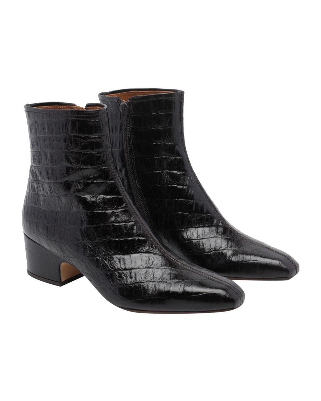 Chie Mihara Black Cumiya Mid-Heel Ankle Boots