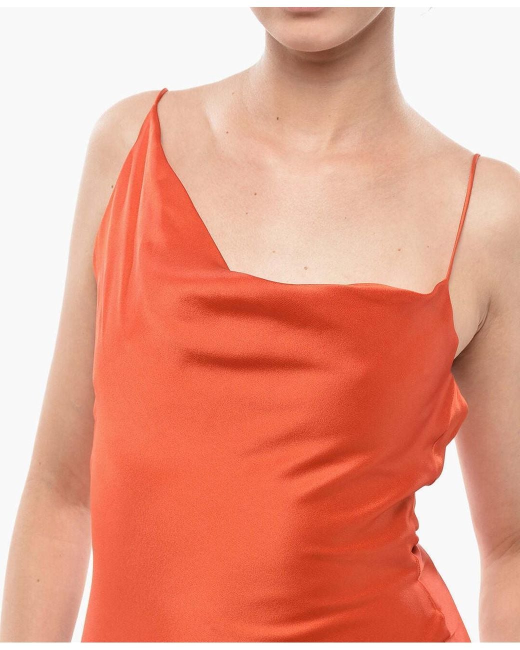 Stella McCartney Red Low-Back Slip Dress