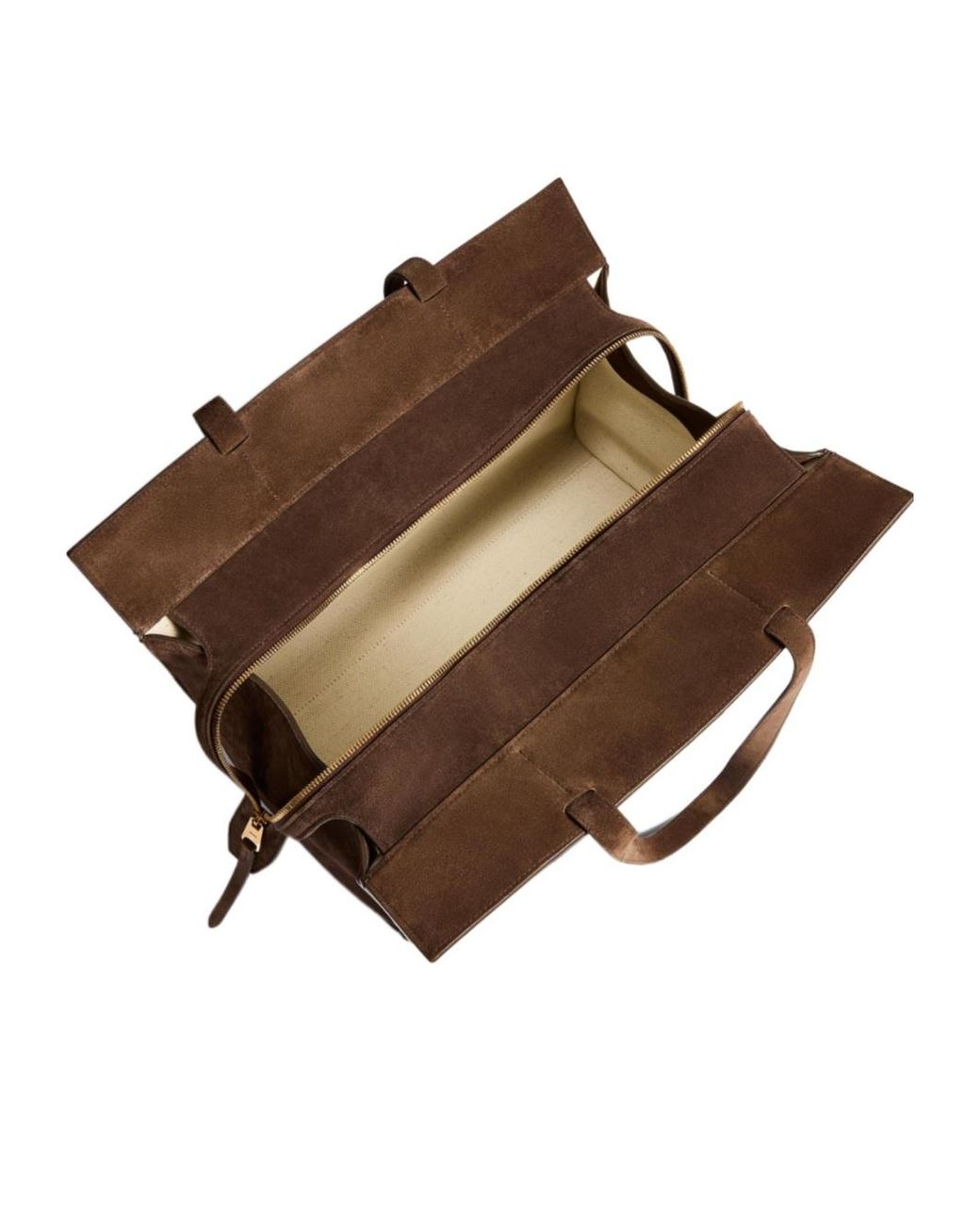 Khaite Brown Leather Top Handle Bag