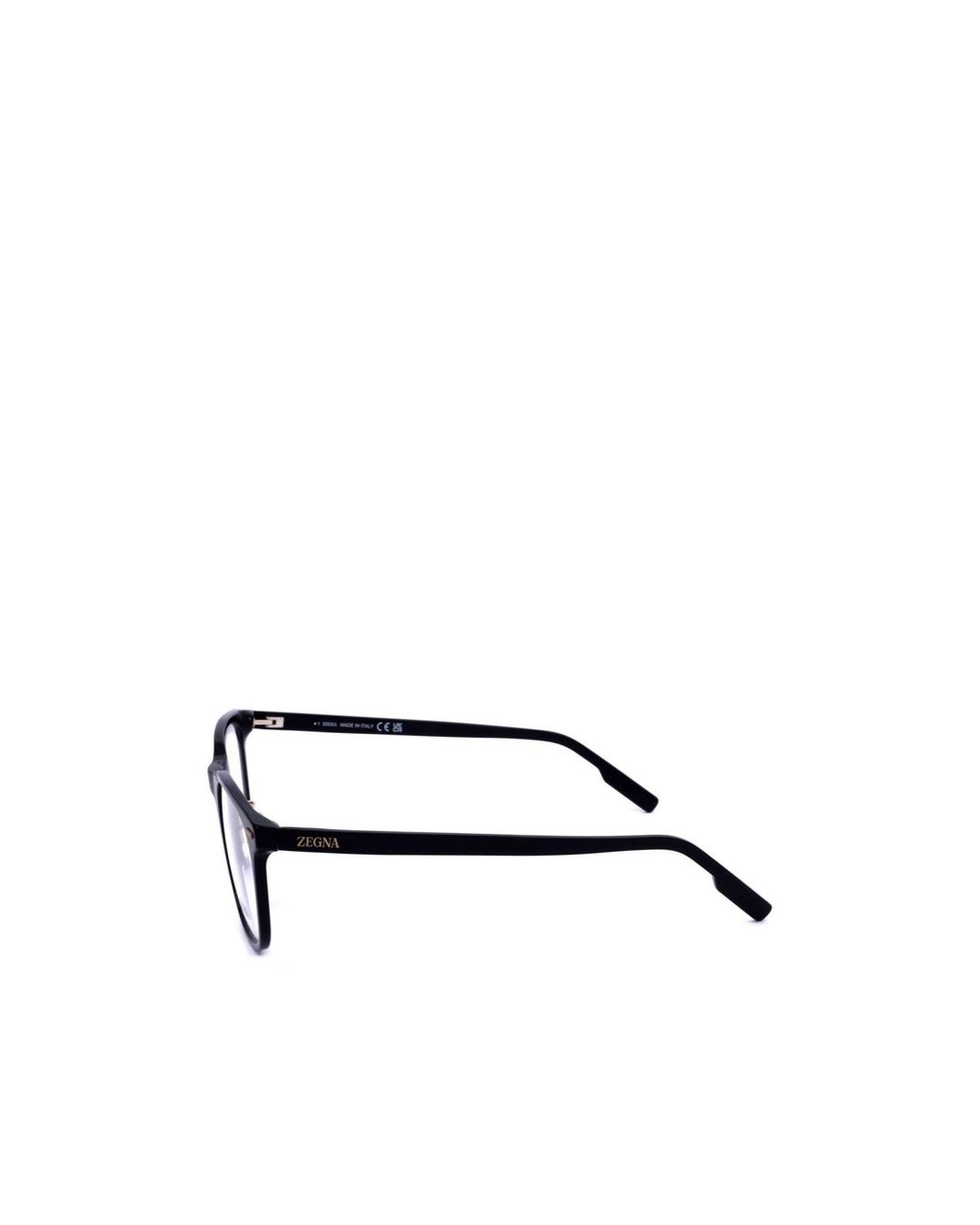 Zegna White Square Frame Glasses for men