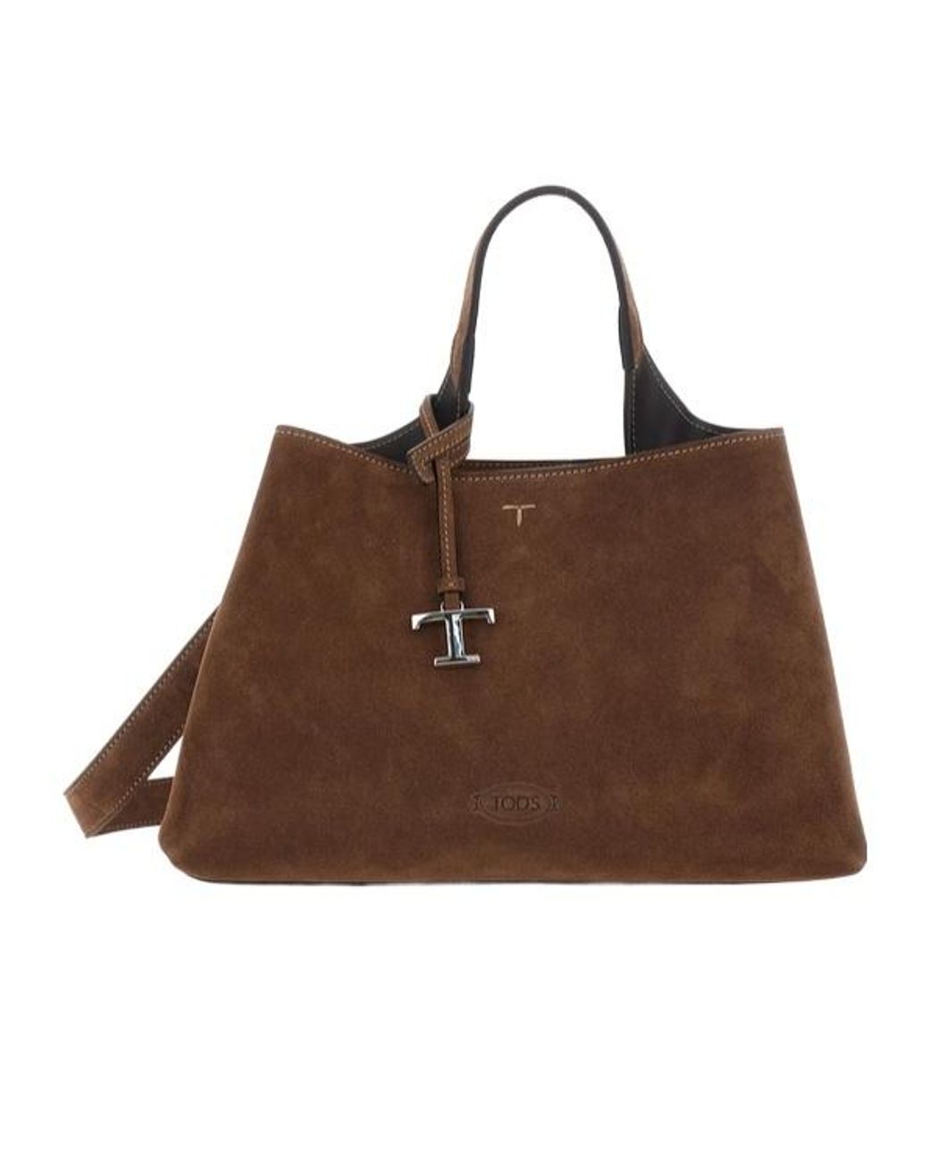 Tod's Brown T Logo Shoulder Bag