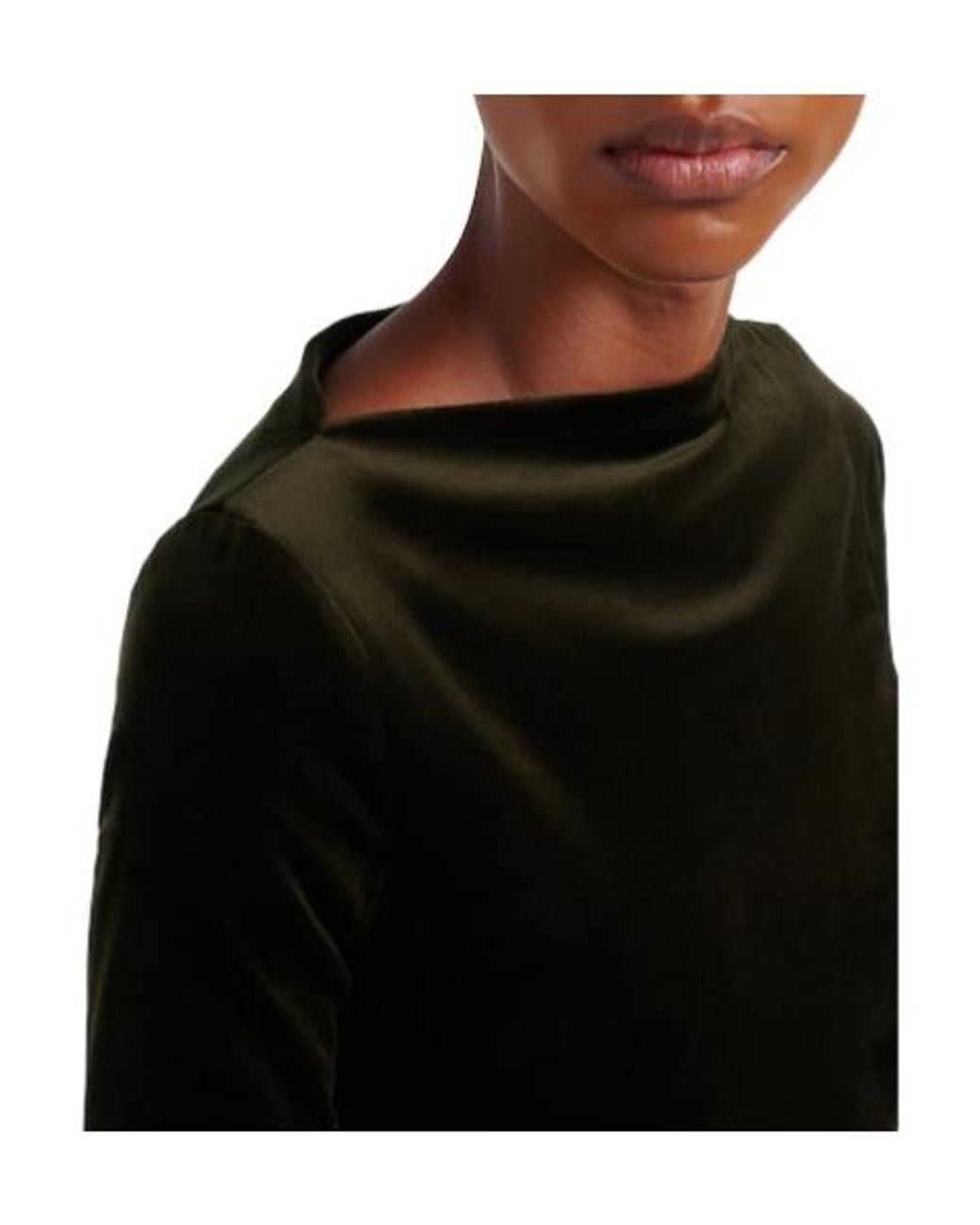 Jil Sander Black Cotton Velvet Gown