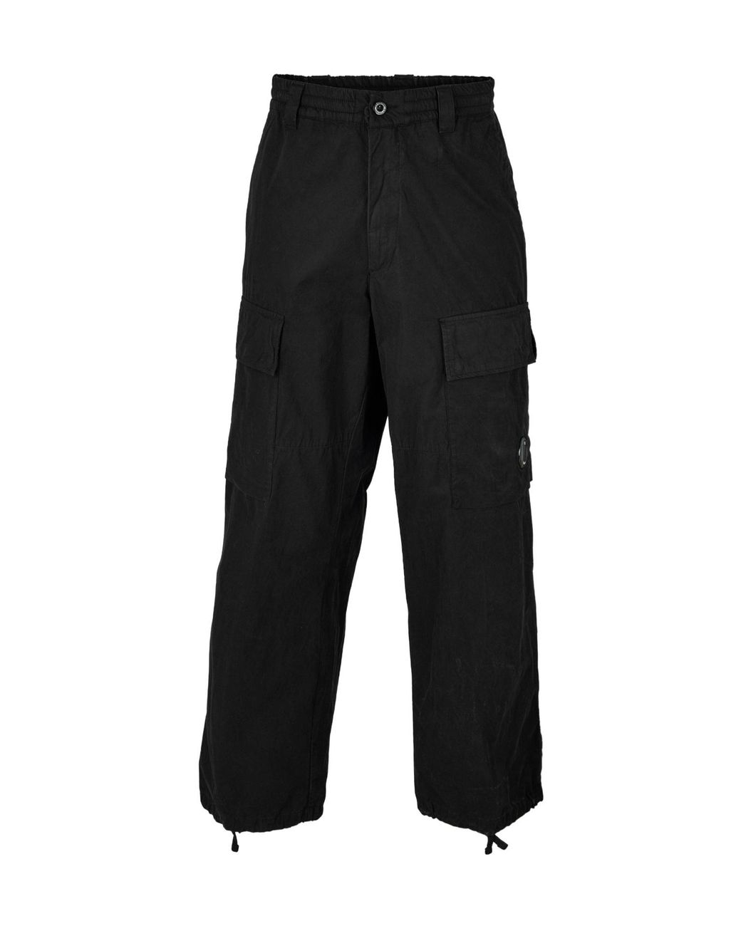 C P Company Black Cargo Trousers for men