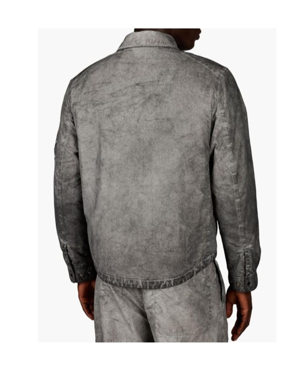 C P Company Gray Lens-Detail Shirt Jacket for men