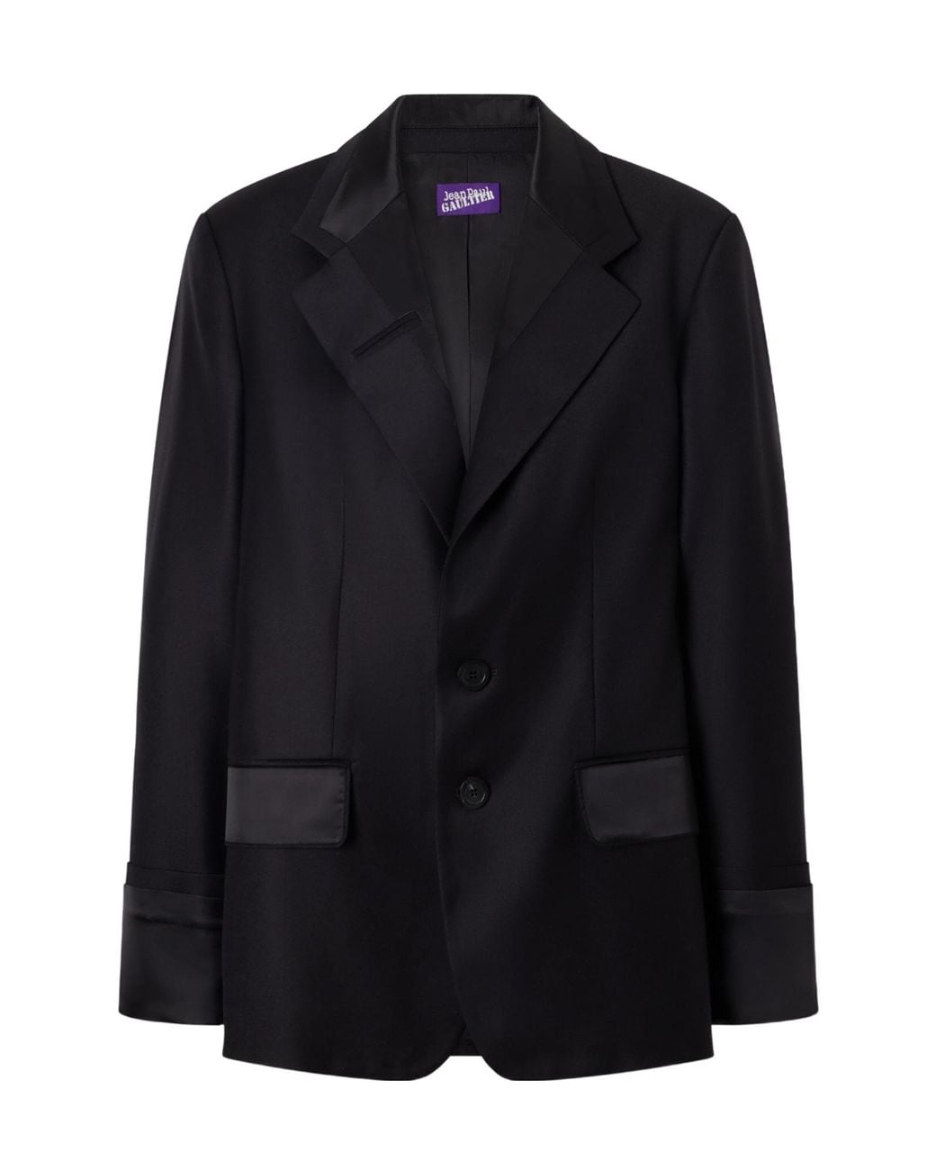 Jean Paul Gaultier Black Wool-Gabardine Blazer