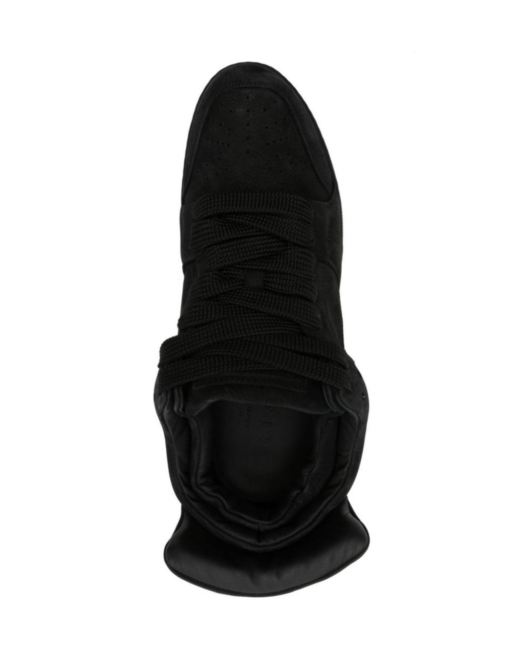 1989 STUDIO Black Low-Top Lace-Up Casual Sneakers for men