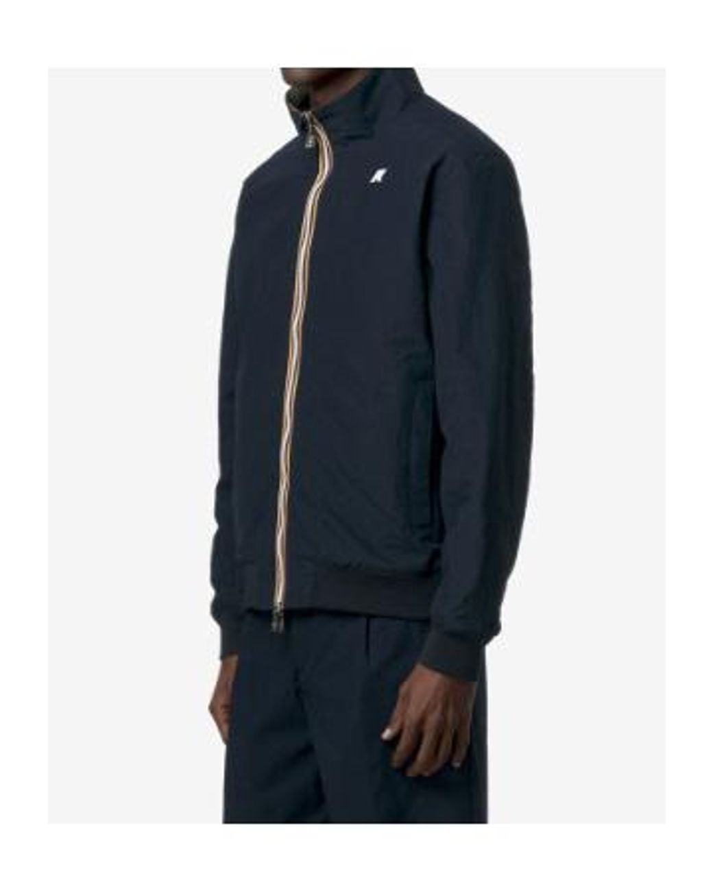 K-Way Blue Reversible Zip-Up Jacket for men