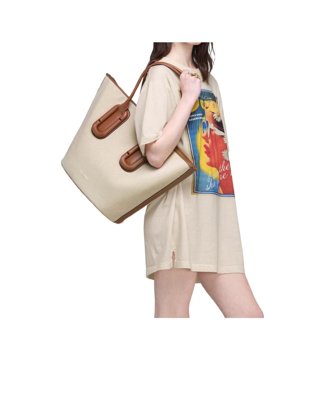 Marc Jacobs White Babe Tote Bag