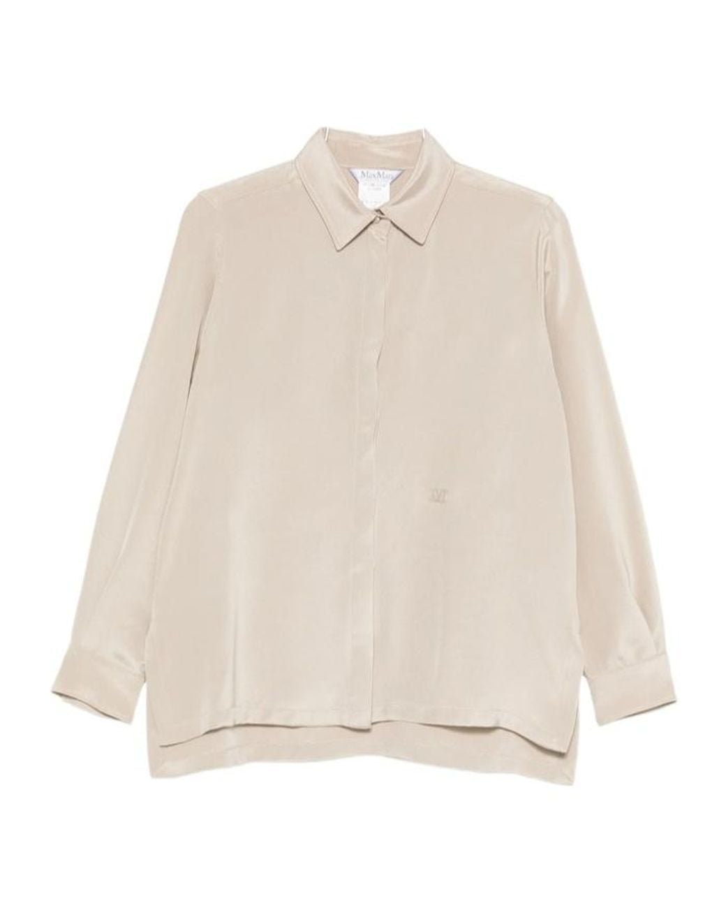 Max Mara Natural Long-Sleeved Shirt