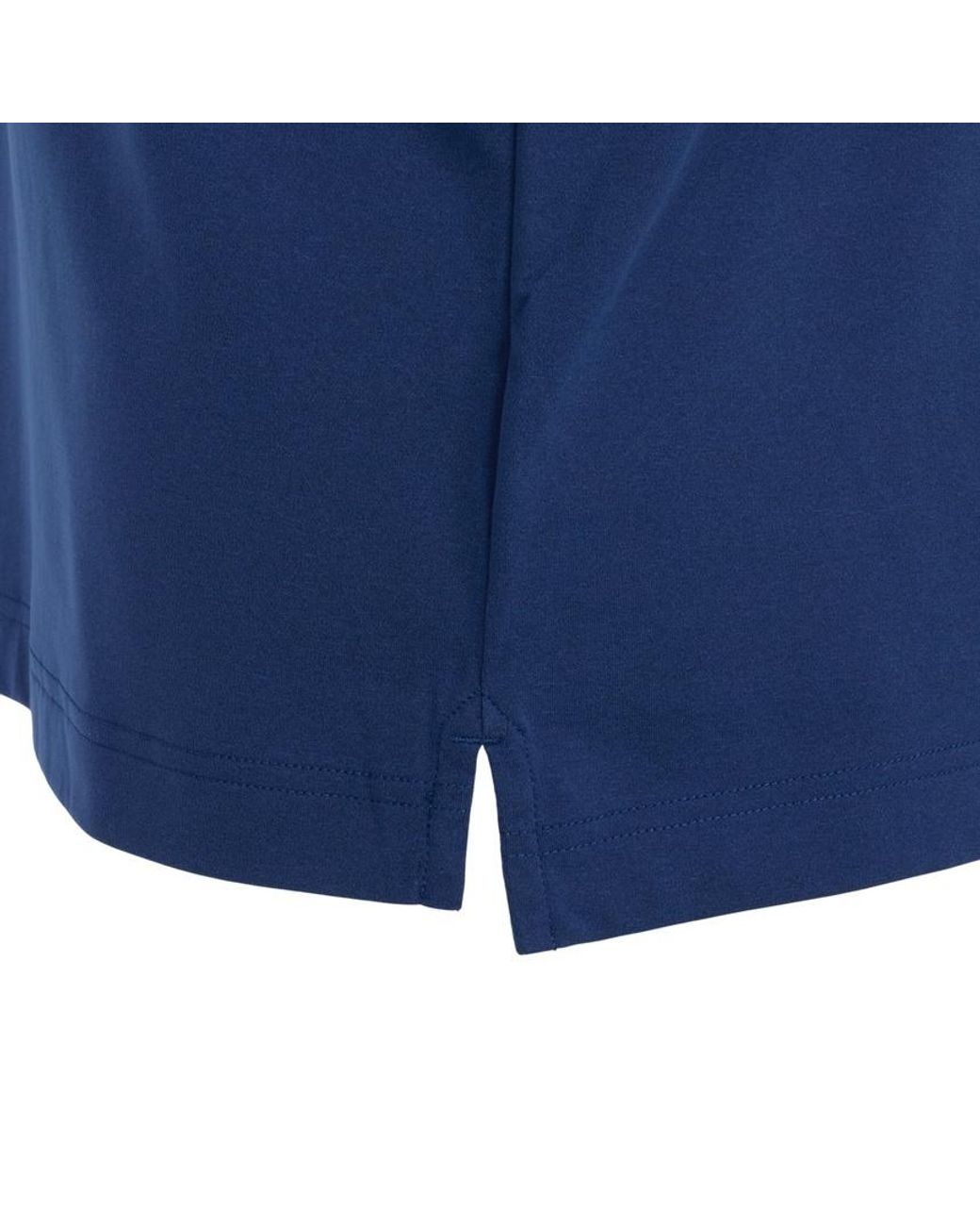J.Lindeberg Blue Short-Sleeved Polo Shirt for men