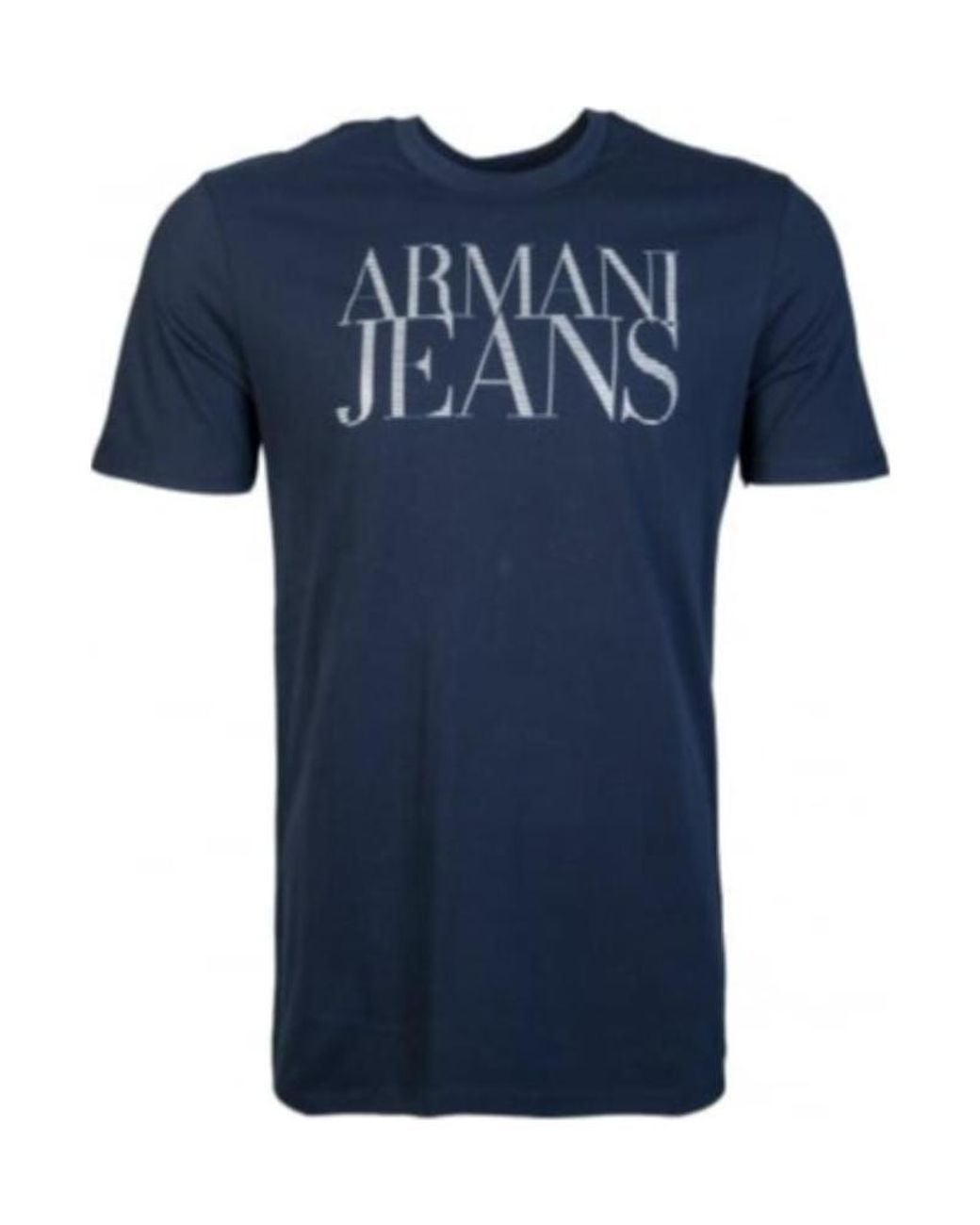 Armani Jeans Blue Logo T-Shirt for men