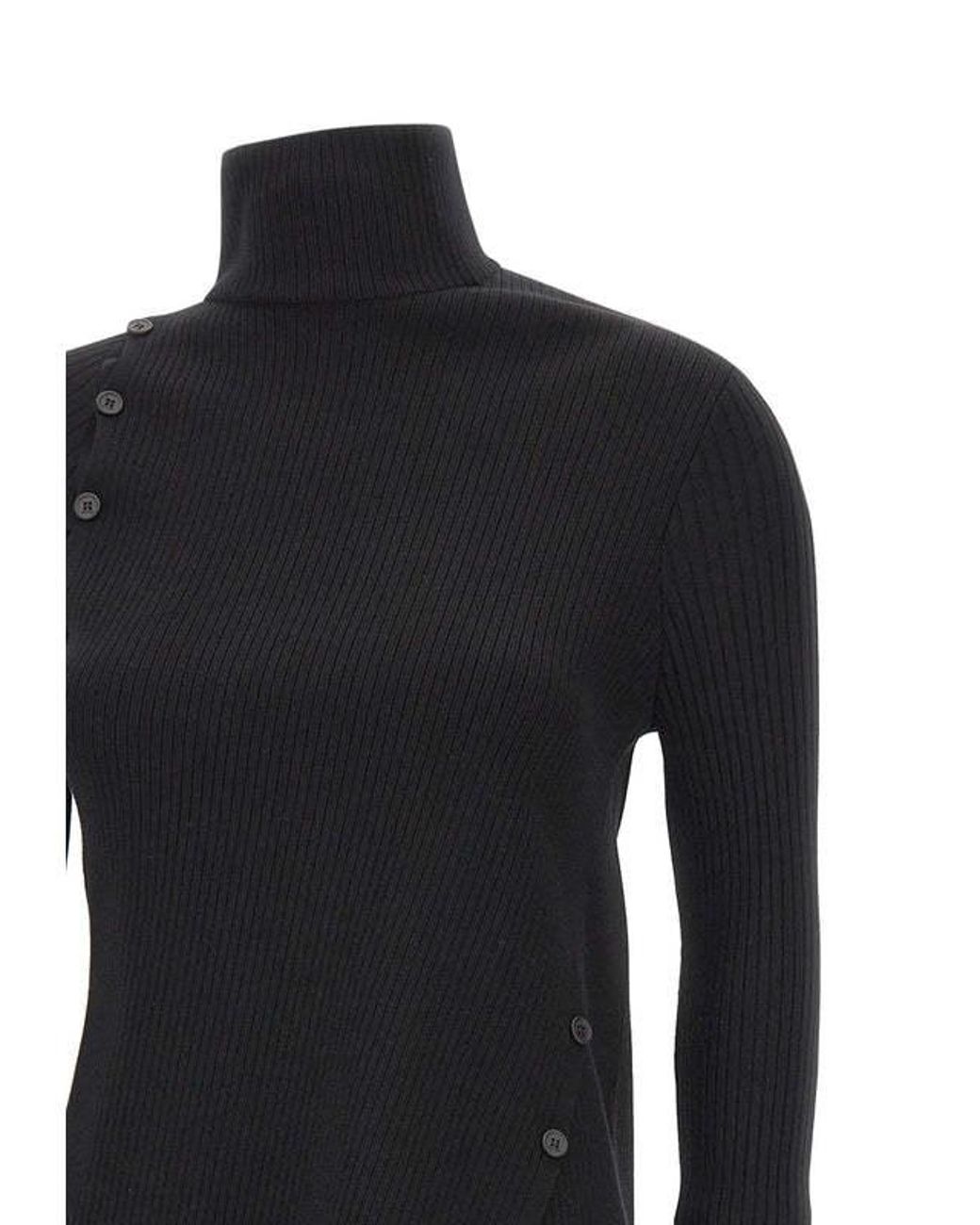 Courreges Blue Courrèges Oblique Butonned Jumper