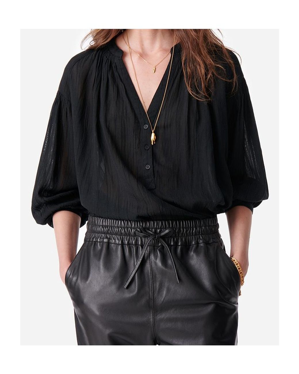 Vanessa Bruno Black Long-Sleeved Shirt