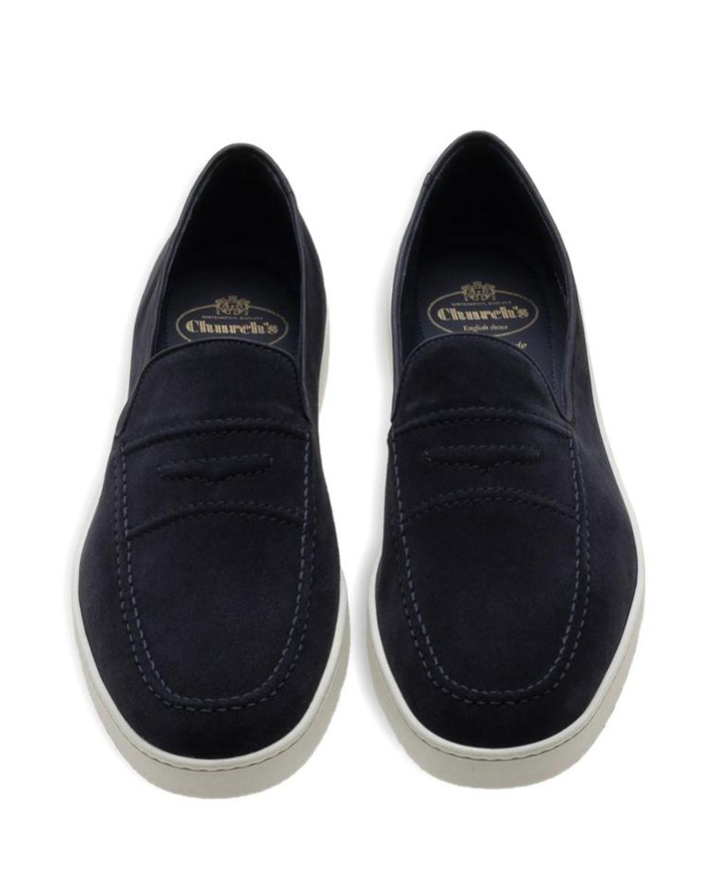 Church's Blue Round-Toe Loafers for men