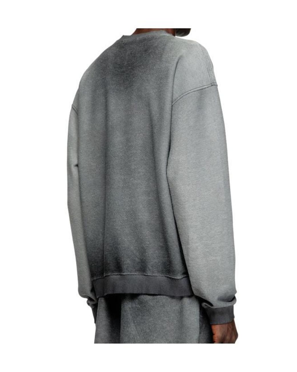 DIESEL Gray S-Aron Crewneck Sweatshirt for men