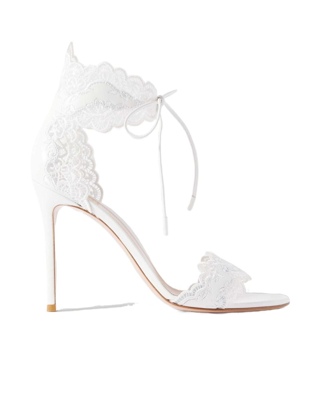 Gianvito Rossi White Open-Toe High-Heel Sandals