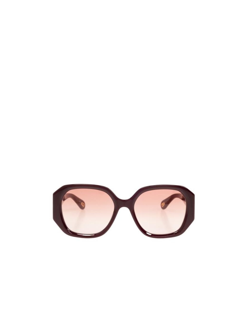 Chloé Pink Chloé Eyewear Geometric Frame Sunglasses